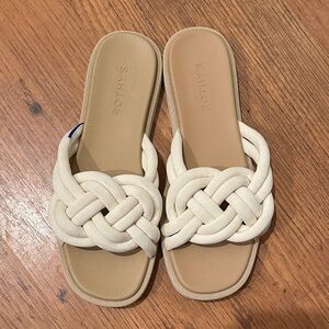 Rothy's | Shoes | Rothys The Slide Sandal Gilded Crochet Size 9